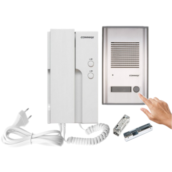 ZESTAW DOMOFONOWY COMMAX DP-2HPR + COMMAX DR-201A + ELEKTROZACZEP R4-12.10